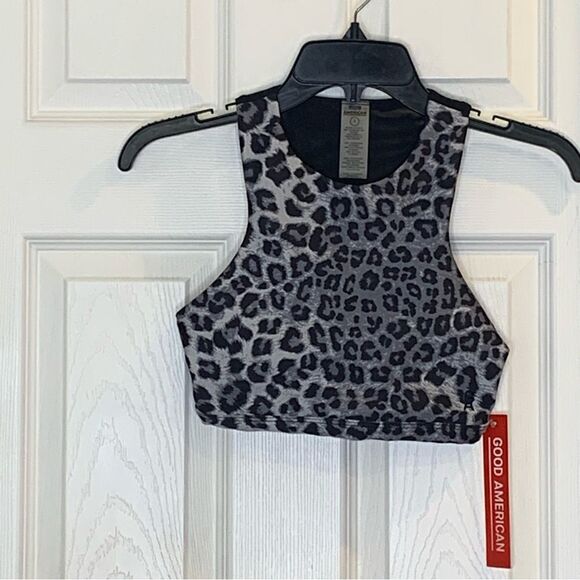 Good American Empower Bra In Snow Leopard Size 1/Small - Picture 4 of 11